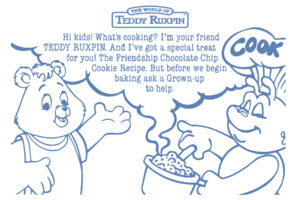 Teddy Ruxpin Friendship Cookies Recipe Card (Printable Bonus Gift)